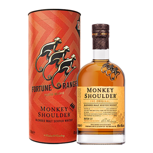 三只猴子（Monkey Shoulder）700ml原装进口洋酒 调和纯麦苏格兰威士忌 进口洋酒 宝树行