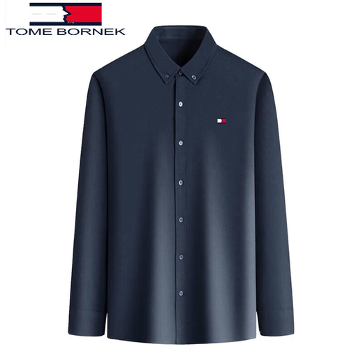 Tommy Hee Kelly Tommy Coton haut de gamme Shirt Men's Men's Spring and Automne Longe Lapel Top Top Classic Oxford Spun Shirt White 4xl 195