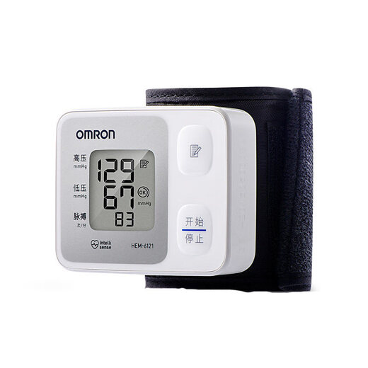 Omron Electronic Hypertensive Metter 6121 Home poignet Home Full Automatic High précis Mesure Instrument Instrument HEM-6182 Modèle de batterie standard + batterie + boîte de stockage