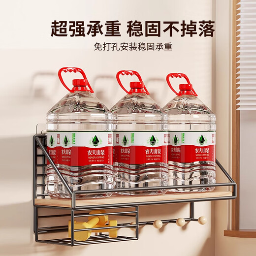 Anya punch-free wall storage rack living room wall bedroom bedside storage rack wall hanging partition router shelf