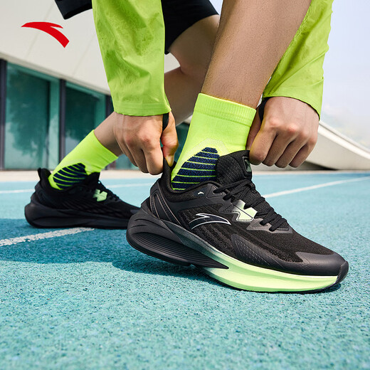 ANTA Stinger 5th Generation丨Cushioning and Rebound Professional Running Shoes Men's Grip Non-Slip Mesh Breathable and Wear-Resistant Sports Shoes