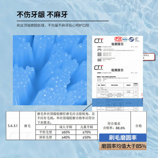 幻想飞碟适配飞利浦PHILIPS sonicare电动牙刷头Hx686p Hx680y Hx680z  HX680 Hx682替换头 8支 【C3至臻护龈型】