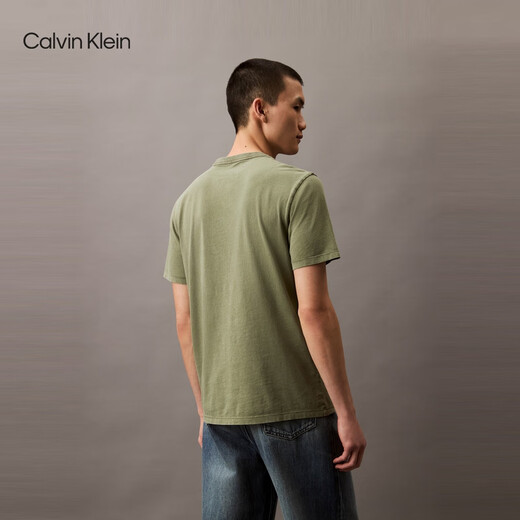 Calvin Kleinjeans 25 printemps et d'été Nouvelle tendance décontractée pour hommes CK Lettre imprimée pure coton pur t-shirt à manches courtes 4RB854G