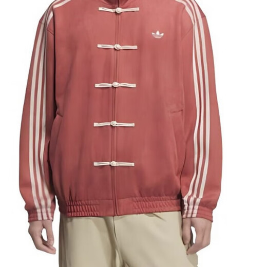 Adidas (adidas) overseas official clover new Chinese style suede Hanfu Tang suit jacket JY8276JZ9926JZ9927JZ9944 brown JZ9926 2XL