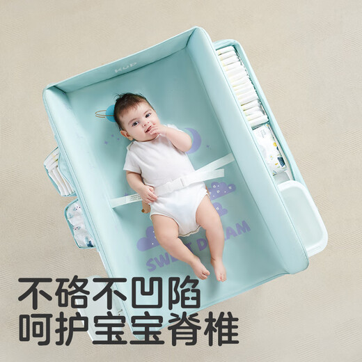 可优比（KUB）尿布台婴儿护理台折叠婴儿床新生儿抚触多功能换尿布 1【打开即用】免安装尿布台+小水 其他 整装 支架结构