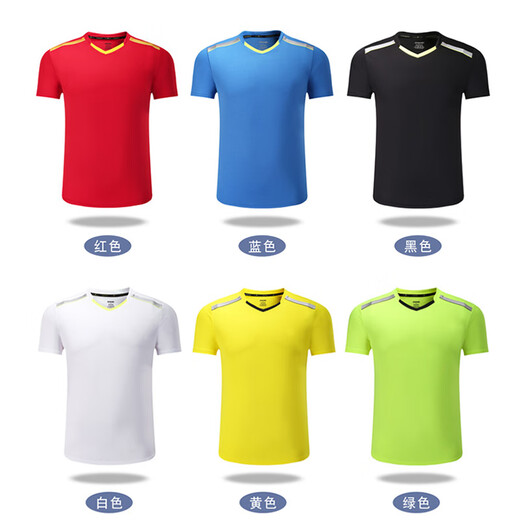 Nanbowan men and women badminton uniform tops short-sleeved quick-drying sportswear set team cultural shirt customized table tennis jersey printing 3886 men's blue top M