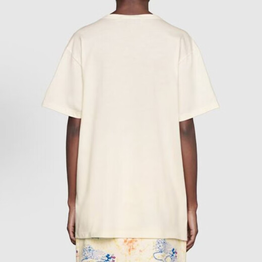 古驰（GUCCI） Love Parade FW22 字母圆领短袖  落肩袖T恤 送女友同价618 灰白色492347-XJB7W-9756 XL