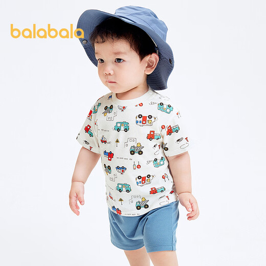 Balabala baby t-shirt baby tops for boys and girls short-sleeved 2025 summer comfortable breathable cute 209225117201