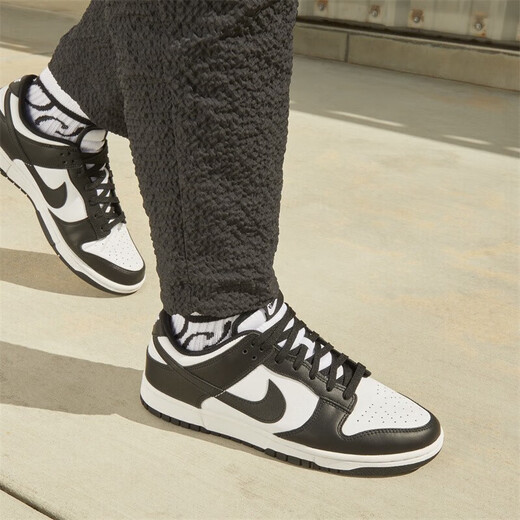 耐克（NIKE）官方Dunk Low 男鞋休闲鞋复古板鞋运动鞋 黑白熊猫 DD1391-100 黑白熊猫 42.5