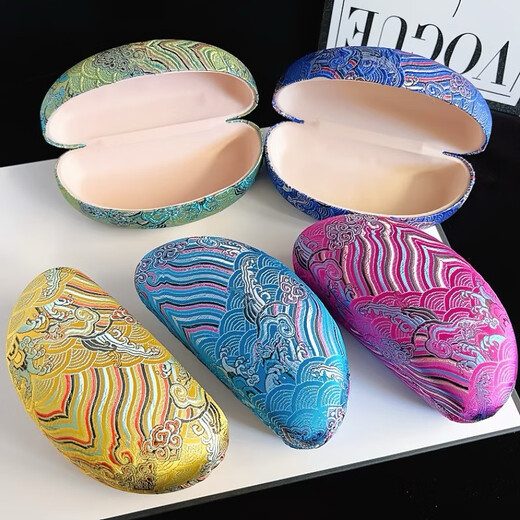 Chinese classical Jiangya sea water glasses box Chinese style retro large frame box glasses box large sunglasses box women Mei Hong