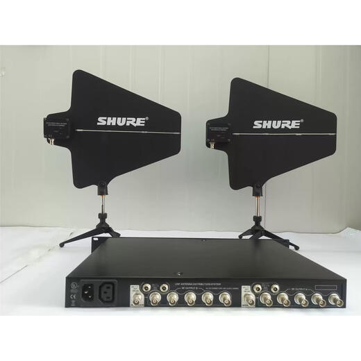 舒尔（SHURE）Shu/舒UA845/844天线放大器户外无线话筒接收信号功率增强器 844一拖四天线扩大器