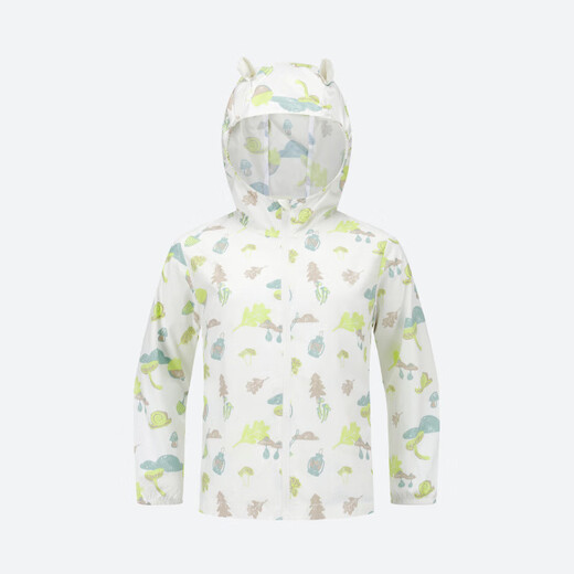 Decathlon (DECATHLON) children's sun protection clothing, cool feeling, breathable and light, baby sun protection skin clothing, male infant sun protection clothing, beige cute (children) - 2025 new style 160 XS /89-95cm 2-3 years old