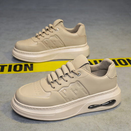 
Xiaohuilijia casual shoes fashionable sports shoes men's shoes 2025 new autumn thick-soled shoes lightweight men's versatile trendy shoes MK878 khaki 39