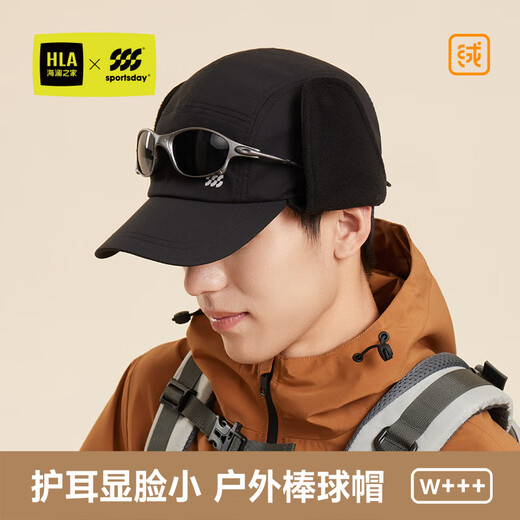 Heilan House autumn and winter new soft-top baseball cap plus velvet ear protection trendy hat casual versatile unisex brand hat