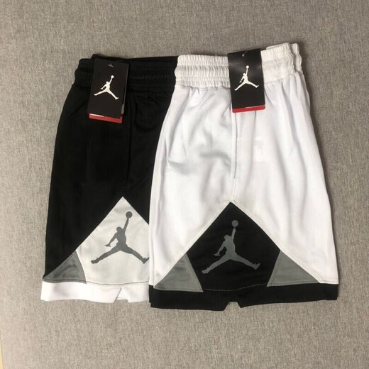 AEROGAMI-Nike新款Air飞人夏季AJ美式DRI FIT透气运动篮球速干短裤五分裤C 耐克1371白/灰 耐克L