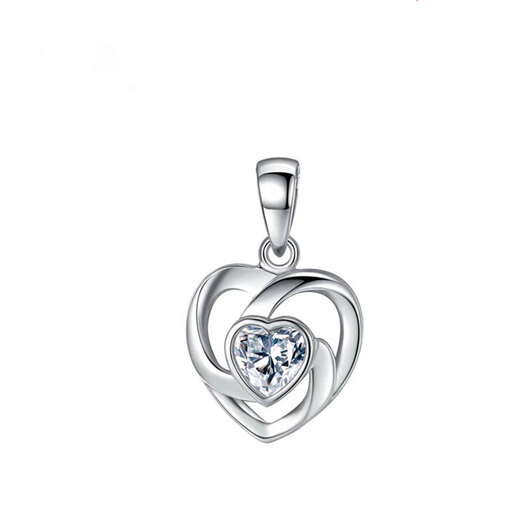 Fat Donglai same style platinum pendant without chain PT950pt950 women's diamond 18 versatile without chain single model 1 without chain