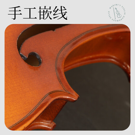 romusic小提琴学生儿童初学者手工专业考级练习1/4实木亮光提琴RV-101L