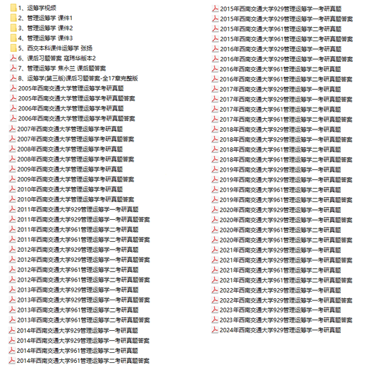 2026西南交通大学829管理运筹学综合考研真题西南交大829考研初试 电子版