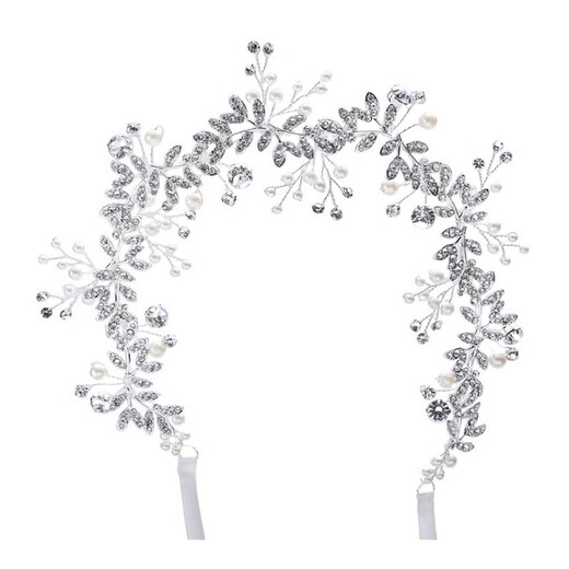 DYN handmade rhinestone beads European and American bride headdress fairy hair band pearl headband wedding dress styling exterior hair accessories hair accessories