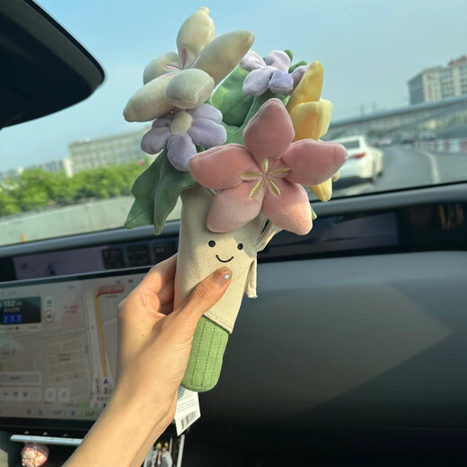 JELLYCAT现货秒发jellycat英国手捧花玩偶毛绒玩具生日结婚情人节女友礼物 手捧花一束+品牌防尘袋+正品现货 京仓现货直发23*31cm