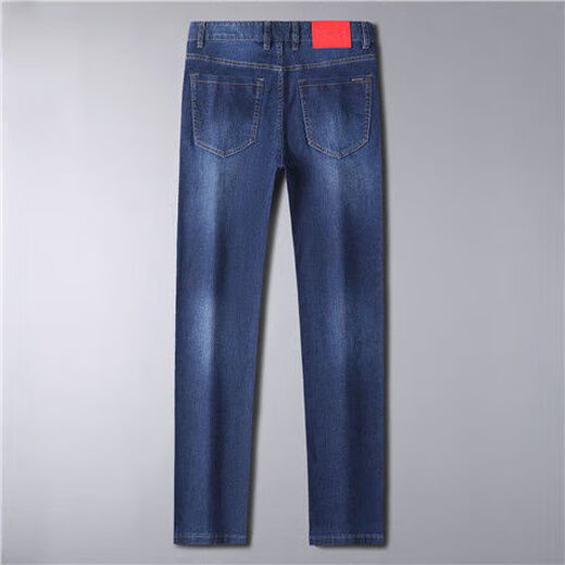 Pantalones de patas rectas de los jefes Jeans delgados de la pierna recta de los hombres.