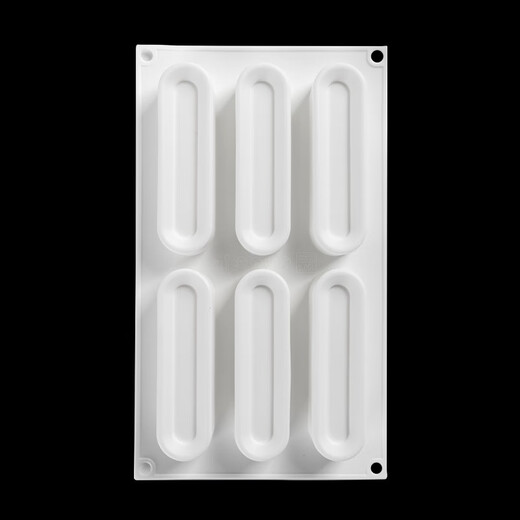 XMSJ6 lightning puff mousse silicone mold French pastry strip middle groove decorative baking mold 6 groove lightning puff mousse mold 1047