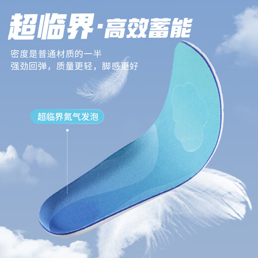 邦尼世家运动鞋垫男全掌超临界轻薄吸汗跑步女马拉松夏季 轻鸿款 42码