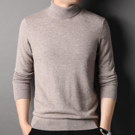 
NOSSKISS luxury high-end brand pure wool sweater for men in winter warmth thickened sweater solid color loose turtleneck base shirt classic black [gift box] thickened M 165