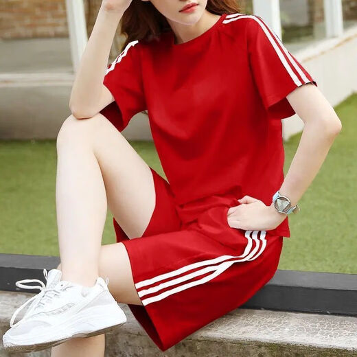 Feimaiibo 200jin [Jin entspricht 0,5 kg] Fat MM Fashion Sports-Anzug für Frauen 2025 NEW LOSS LOARS LOARSIZE SHORTS SHORS SETS-SET TAO 695 GREEN TIP + Pants M Größe empfohlen 80-100jin [Jin gleich 0,5 kg]