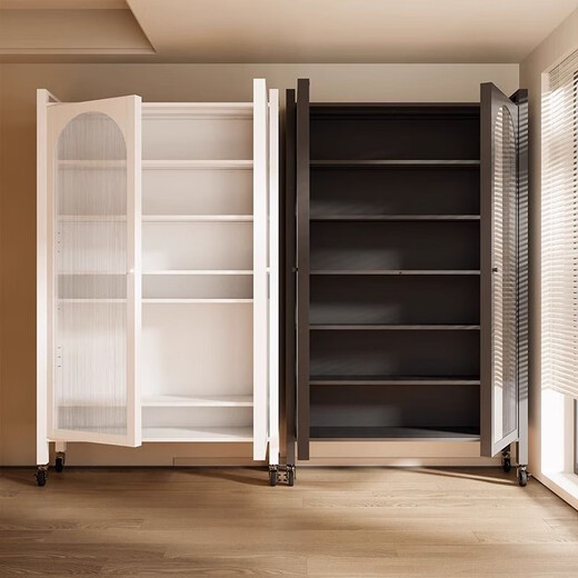 Kashiman sun protection balcony cabinet storage cabinet steel living room sundries large capacity integrated wall storage locker white four layers 156cm high best-selling NO1 length 100cm * depth 42cm (rust-proof 0 aldehyde)