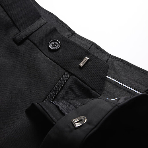 Luo Meng suit suit men's business slim suit men's professional formal small suit groom's best man's wedding dress jacket black two buttons suit + trousers 3XL (190) (suitable for 170-180 Jin Jin equals 0.5 kg)