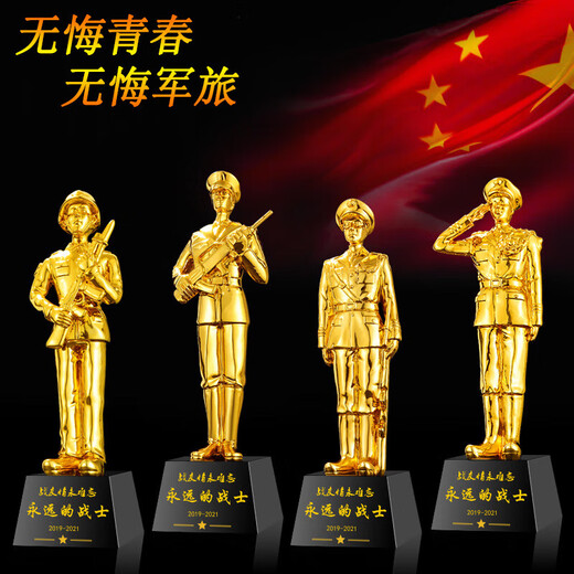 
Not to end Retirement souvenirs for comrades and souvenirs for memorials and creative gifts for commemorative medals WZHL-15929