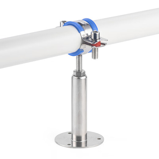 Jinggong (JINGGONG) 304 stainless steel pipe bracket gas pipe clamp water pipe fixed bracket adjustable pipe clamp hoop pipe buckle (25-27) 50-100mm adjustment