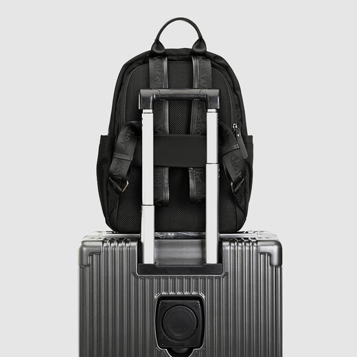 Walker Shop backpack men's backpack college school bag large capacity leisure travel bag commuting business computer bag men's bag black large size 43*32*13cm
