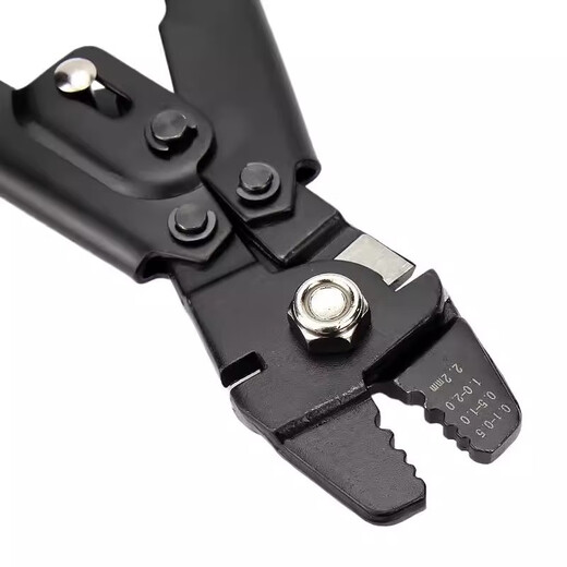 Tianzhuo Hardware stainless steel wire rope aluminum sleeve pliers 8-shaped round sea fishing joint aluminum clamp pressure pliers accessories 0.5-2.2mm aluminum sleeve pliers high-quality red handle aluminum sleeve pliers high-quality red handle