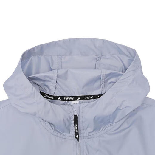 Adidas official jacket men's 25 spring new outdoor fitness training sportswear three-stripe windproof hooded casual jacket IN1484 XL