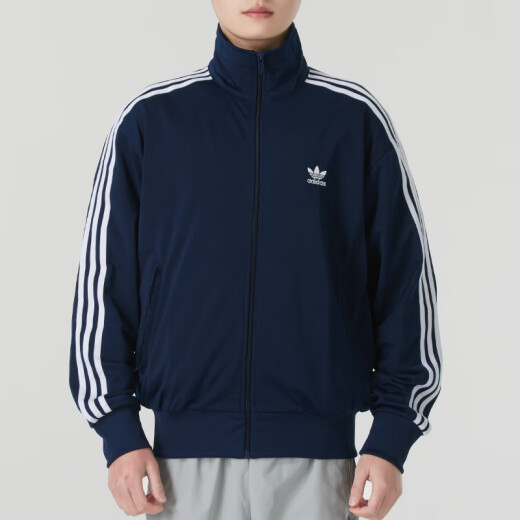 阿迪达斯（adidas）三叶草男装 2025春季新款运动服跑步健身训练服防风外套休闲夹克 IR9893 M