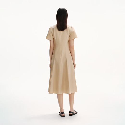 
French high-waisted temperament bat sleeve dress for women 25 summer new pure and beautiful long skirt DDS2LD5022 O20 Cangqiong M