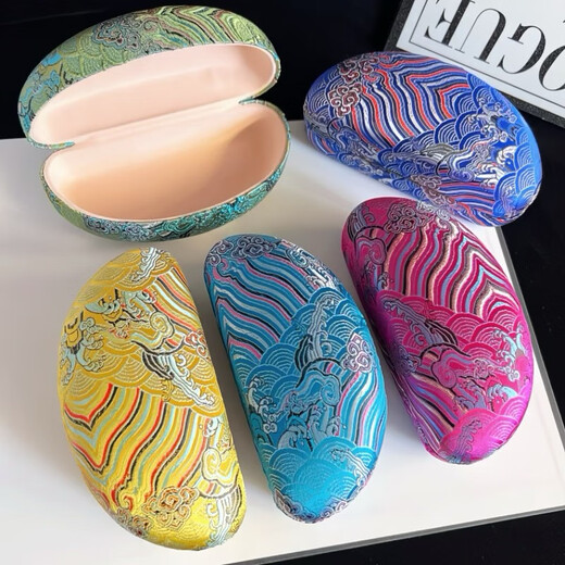 Chinese classical Jiangya sea water glasses box Chinese style retro large frame box glasses box large sunglasses box women Mei Hong