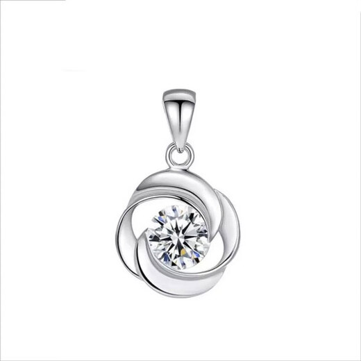 Fat Donglai same style platinum pendant without chain PT950pt950 women's diamond 18 versatile without chain single model 1 without chain