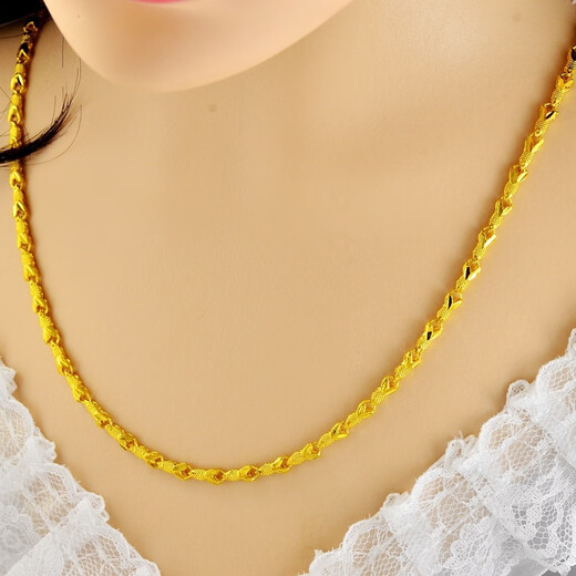 KZD old phoenix chain clavicle chain ladies simple gift 18K gold color small fish necklace gift non-fading single