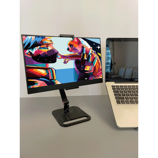 Portable screen monitor stand vertical screen secondary screen 15-inch expansion screen rotating lifting universal arm (medium and low limit) black - clip-on - portable screen/tablet/mobile phone universal