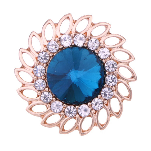 ANST Old Phoenix Gold Store Fashion Men's Brooch Brooch Crystal Shirt Collar Cleece Cuff Sunflower Medal Clip Clip Clip Clip Clip Clip Gold Base Red Crystal