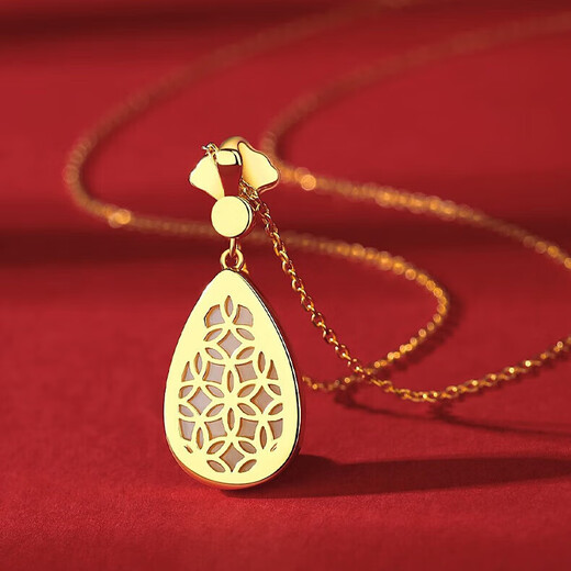 Gunai S925 Silver Hetian Jade Necklace for Women 2025 New Light Luxury Niche Pendant Birthday Gift for Women Heart-friendly High-end S925 Silver Hetian Jade Necklace