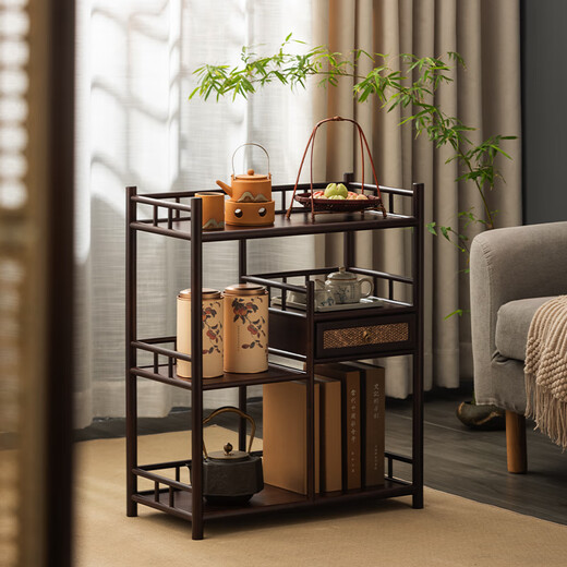 Nanfang Impression (NANFYINX) tea cabinet storage rack, new Chinese style Bogu rack, tea table, tea table, side cabinet display rack, tea cabinet, tea set storage rack, Wuwei tea cabinet storage rack-fully shipped