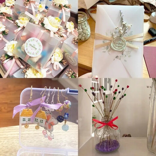 MPPMCK婚庆气球丝带装饰工具10米彩带绑绳节庆结婚生日布置用品便携款 混色(颜色随机发) 10卷(100米)
