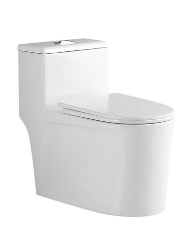 Jiumuwang toilet household anti-freeze crack super swirl siphon large diameter toilet water-saving anti-odor silent adult toilet patented 10.0 super large pipe hedge waterfall 400mm