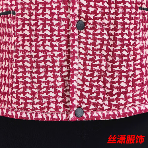 丝潇秋冬马甲新款中老年驼绒保暖轻柔女士坎肩外穿碎花妈妈宽松棉马甲 WY-6629/款2号色 建议990--100斤 2XL