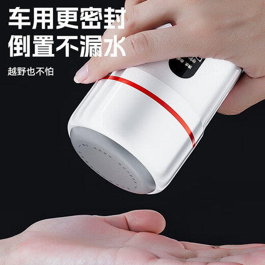 CLCEY烧水壶新款保温一体加热杯12v24v车内专用烧水壶电热水杯 基础款哑光黑12v24v通用 12240ml