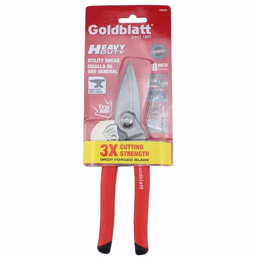 GOLDBLATT American tin scissors forged scissors electrician scissors aviation leather carpet cutting wire trough wire cable G08208 forged tin scissors thin wire electric